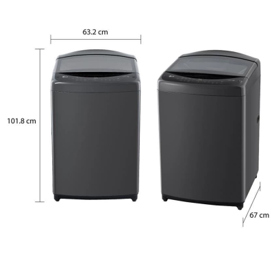 (ส่งฟรีพร้อมติดตั้ง) LG เครื่องซักผ้าฝาบน ระบบ Inverter ความจุซัก 20 กก. รุ่น TV2519DV3B