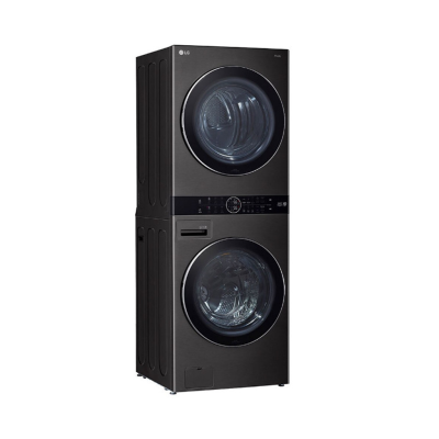 (จัดส่งฟรีพร้อมติดตั้ง) LG ตู้ซักผ้าและอบผ้าฝาหน้า WashTower ซัก 21 กก./อบ 16 กก. รุ่น WT2116SHBB  สีดำ