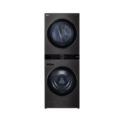 (จัดส่งฟรีพร้อมติดตั้ง) LG ตู้ซักผ้าและอบผ้าฝาหน้า WashTower ซัก 21 กก./อบ 16 กก. รุ่น WT2116SHBB  สีดำ