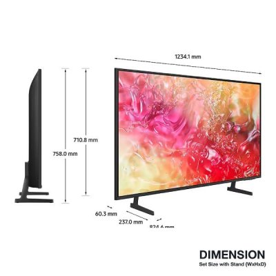 (จัดส่งฟรีพร้อมติดตั้ง) Samsung 4K Crystal UHD Smart TV 55DU7700 ขนาด 55 นิ้ว UA55DU7700KXXT ปี 2024 รับประกันศูนย์เครื่องแท้ 100%