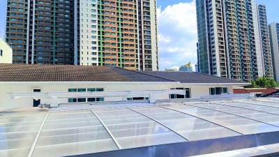 หลังคาเลื่อนโพลีคาร์บอเนต