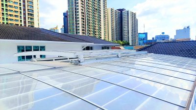 หลังคาเลื่อนโพลีคาร์บอเนต