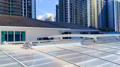 หลังคาเลื่อนโพลีคาร์บอเนต