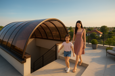 หลังคาเลื่อนโพลีคาร์บอเนต