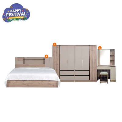 ชุดห้องนอน 6 ฟุต " รุ่น K6033 "