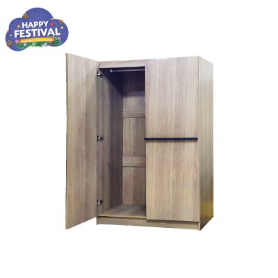 ตู้เสื้อผ้า 2 บานเปิด " รุ่น สแควร์ "