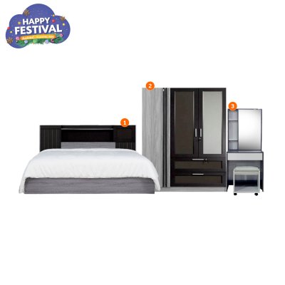 ชุดห้องนอน 6 ฟุต "รุ่น K6032"