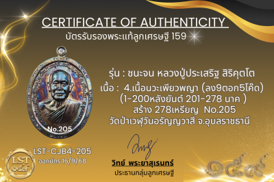 模特兒 Chana Jon，Luang Pu Prasert Sirikutto B*Nava Pure Phaya No.1(copy)(copy)(copy)(copy)