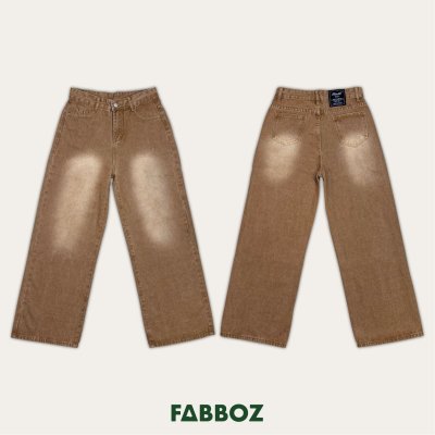 Caramel Baggy Jeans