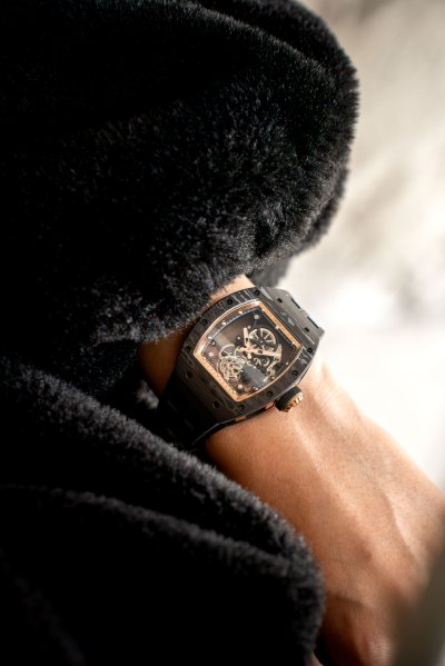 Prestige Carbon Fiber Tourbillon (Black Gold)