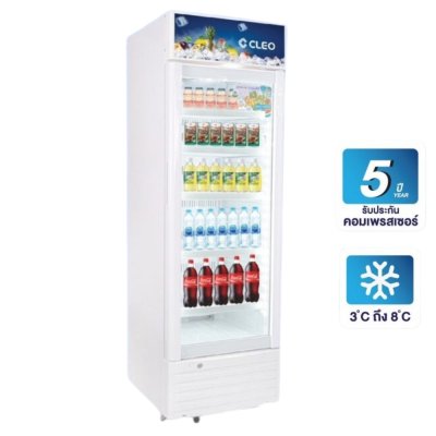 ตู้แช่เย็น 1 ประตู ยี่ห้อ CLEO สีขาว  รุ่น CCS-5350แบบ5ชั้นวาง ตู้แช่เย็น 1 ประตู ยี่ห้อ CLEO สีขาว  รุ่น CCS-5350แบบ5ชั้นวาง