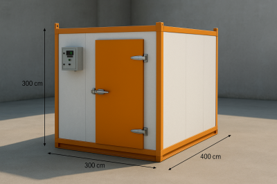 ห้องเย็น แบบแช่แข็ง Freezer Room ขนาด 300 x 400 x 300 cm.