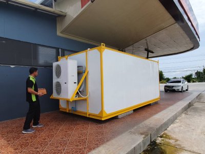 ห้องแช่แข็ง ขนาด  500 x 250 x 210 cm. อุณหภูมิ -18 องศา (มือสอง ประกอบใหม่ทั้งหมด)