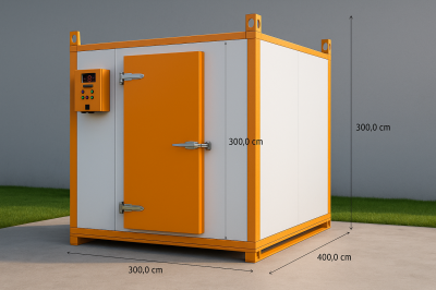 ห้องเย็น แบบแช่แข็ง Freezer Room ขนาด 300 x 400 x 300 cm.
