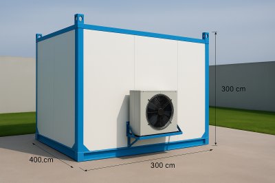 ห้องเย็น แบบแช่เย็น Chiller Room ขนาด 300 x 400 x 300 cm.