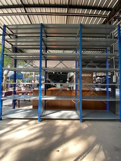 ชั้นวางของ แบบ Micro rack(ไมโครแร็ค)มือสอง รุ่นหนาสุด แผ่นชั้นกว้าง 120 cm. ชั้นวางของ แบบ Micro rack(ไมโครแร็ค)มือสอง รุ่นหนาสุด แผ่นชั้นกว้าง 120 cm.