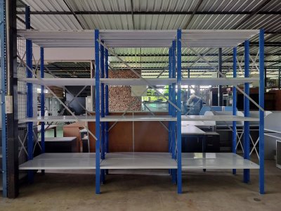 ชั้นวางของ แบบ Micro rack(ไมโครแร็ค)มือสอง รุ่นหนาสุด แผ่นชั้นกว้าง 120 cm.