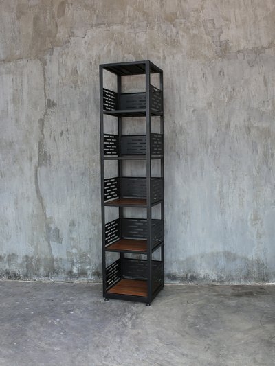 6 ชั้น กาแฟอิฐ - 38 x 38 x 180 cm.