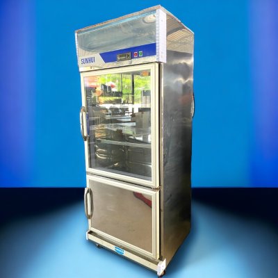 ตู้แช่สแตนเลส Sunhui ขนาด สูง 210 กว้าง 85 ลึก 70 (สินค้ามือสอง)