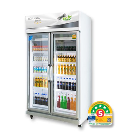ตู้แช่มินิมาร์ท 2 ประตู ยี่ห้อ VJCOOL รุ่น DIM-02-110 (Inverter)