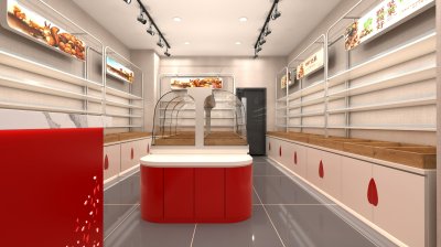 ชั้นวางสินค้า แบบร้านขายของฝาก