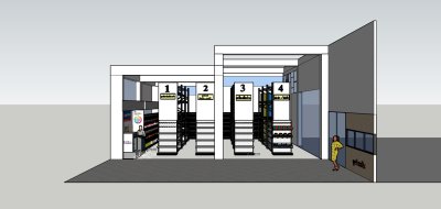 ชั้นวางสินค้า แบบร้านวัสดุก่อสร้าง