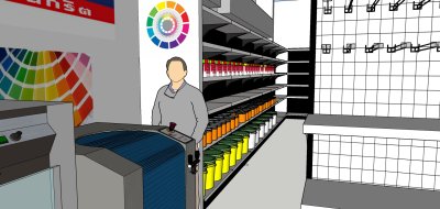 ชั้นวางสินค้า แบบร้านวัสดุก่อสร้าง