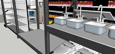 ชั้นวางสินค้า แบบร้านวัสดุก่อสร้าง