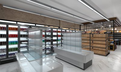 ชั้นวางสินค้า แบบร้านค้าส่งขนาดใหญ่