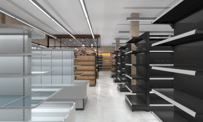 ชั้นวางสินค้า แบบร้านค้าส่งขนาดใหญ่