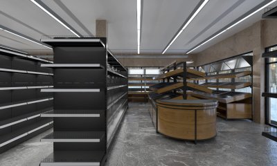 ชั้นวางสินค้า แบบร้านค้าส่งขนาดใหญ่