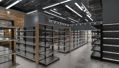 ชั้นวางสินค้า แบบร้านค้าส่งขนาดใหญ่