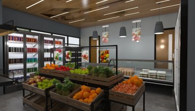 ชั้นวางสินค้า แบบร้านค้าส่งขนาดใหญ่