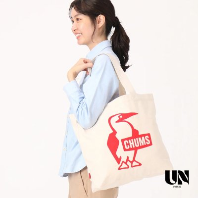 CHUMS BOOBY CANVAS TOTE - RED