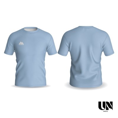 CAVEMAN BASIC T-SHIRT - BLUE FOG