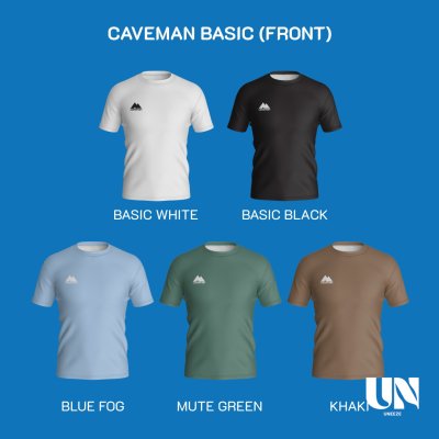 CAVEMAN BASIC T-SHIRT - BLACK