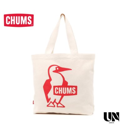 CHUMS BOOBY CANVAS TOTE - RED