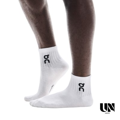 ON LOGO SOCK MID 3P - WHITE