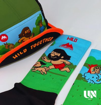 CAVEMAN WILD TOGETHER SOCK