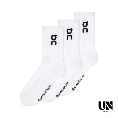 ON LOGO SOCK HIGH 3P - WHITE