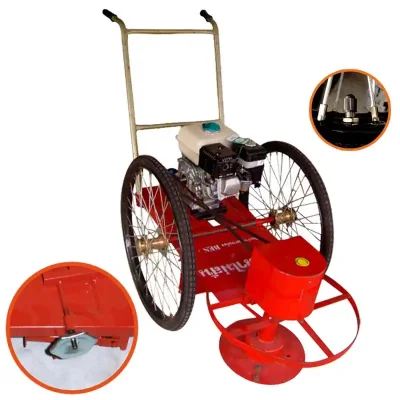 รถตัดหญ้า BES 2 ล้อจักรยาน (ล้อลมใหญ่) พร้อมเครื่องยนต์ TOSAKI 6.5 HP