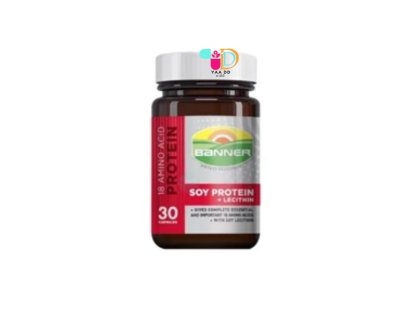 แบนเนอร์ ซอยโปรตีน+เลซิติน 30เม็ด [สีแดง] BANNER SOY PROTEIN+LECITHIN 30'S.