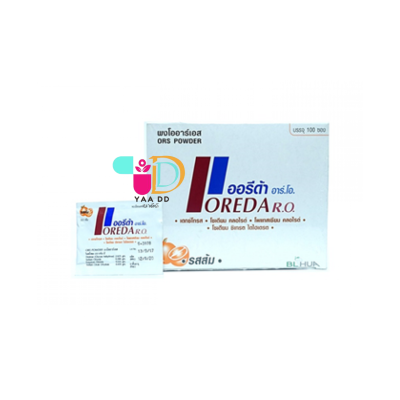ออรีด้า เกลือแร่ รสส้ม  OREDA