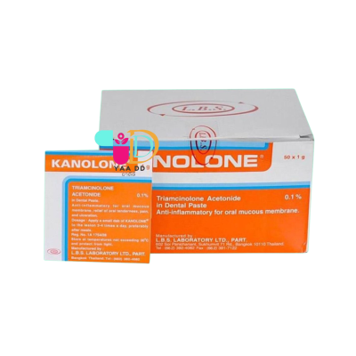 คาโนโลน ยาป้ายปาก ทาแผลในปาก ร้อนใน ชนิดซอง  KANOLONE