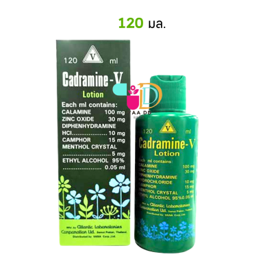 คาดรามายวี โลชั่น คาลาไมน์ CADRAMINE-V LOTION ขนาด 60มล. / 120มล.