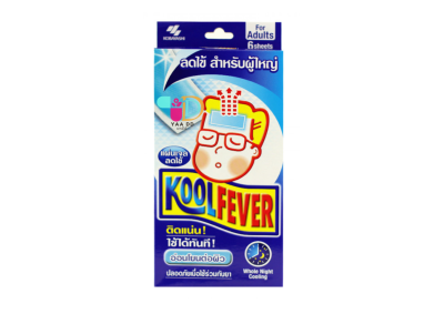 คูลฟีเวอร์ แผ่นเจลลดไข้ KOOLFEVER 1 กล่อง 6 ชิ้น (ขนาด เด็กเล็ก,เด็กโต,ผู้ใหญ่)
