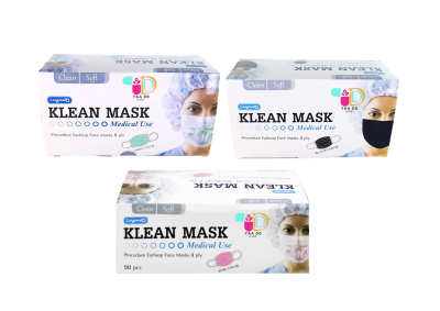 คลีนแมสก์ หน้ากากอนามัย KLEAN MASK ดำ/เขียว/ชมพู