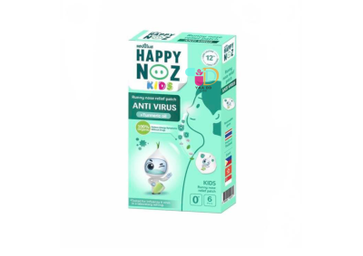 แฮปปี้ โนส สีเขียว สติ๊กเกอร์หัวหอม ไวรัส กล่อง 6 ชิ้น HAPPY NOZ