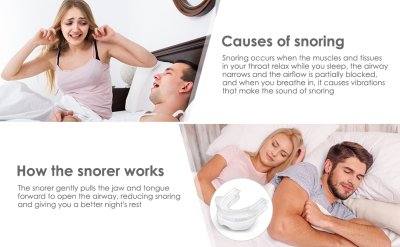 SnoreEase: Professional Reusable Anti-Snoring Device for Men