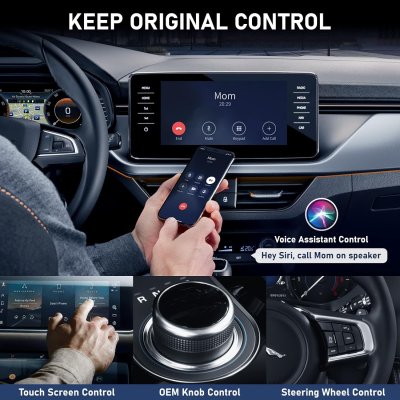 CarPlay Wireless Adapter: Plug & Play Dongle for Factory Wired CarPlay 2024 Upgrade - Convert Wired to Wireless with Ease, Compatible with Cars from 2015 & iPhone iOS 10+